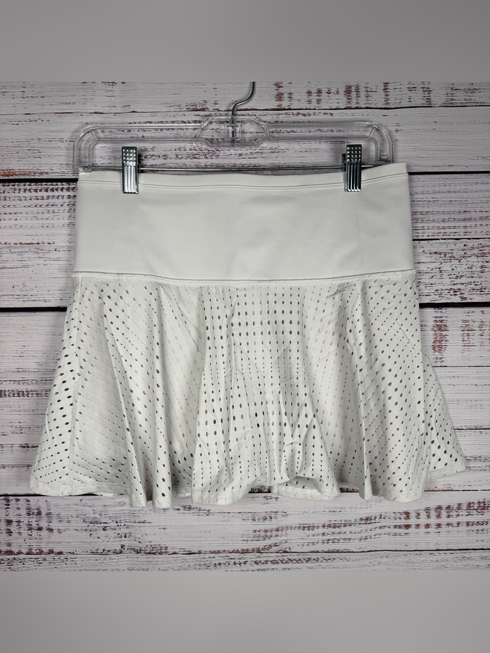 Athleta A-Game 14” Mesh Tennis Skort White Small - Picture 3 of 8